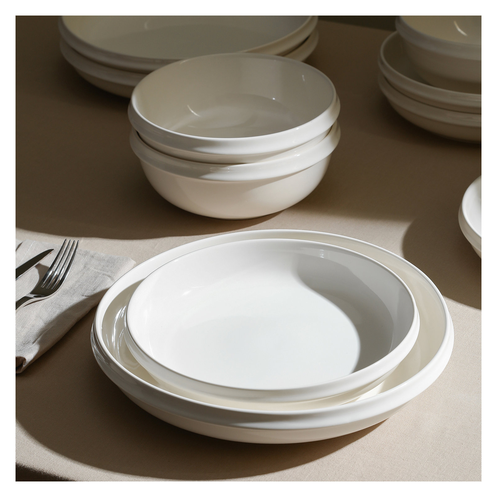 Stone Lain Verso 4-Piece Salad Plate Set Porcelain