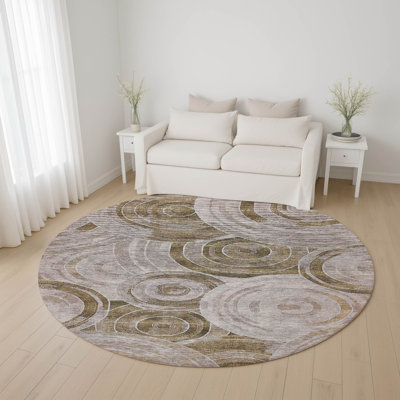 Premium Machine Washable Lubbers AMF1750 Geometric Rug