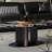 Italian oval marble coffee table