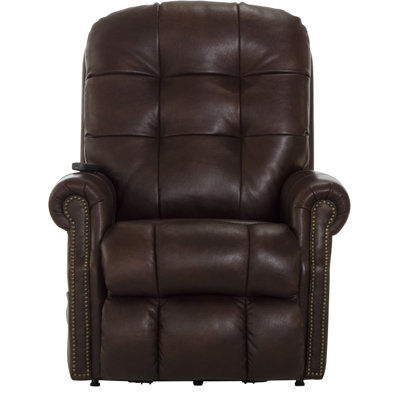 Fauteuil inclinable lève-personne électrique en cuir Hudson
