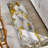 Katon Abstract Non-Slip Machine Washable Area Rug in Yellow/White/Grey for Living Room, Bedroom, Hallway Runner Indoor Rugs-1845962518