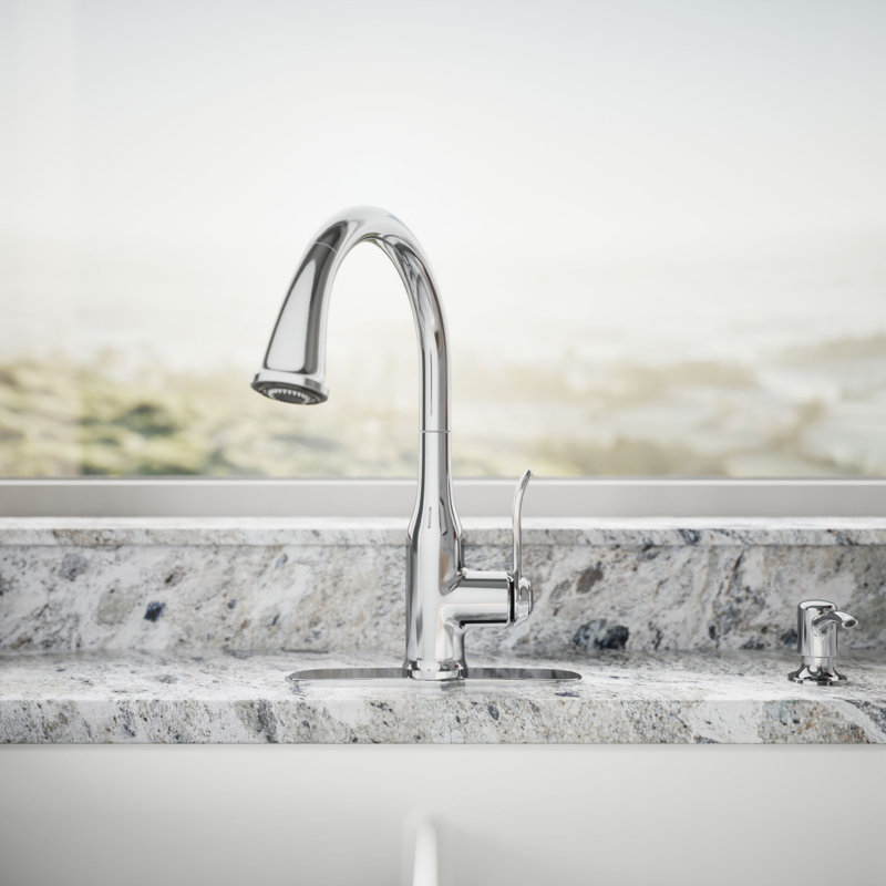 Motif Pulldown Kitchen Faucet, Polished Chrome