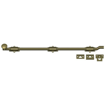 Boulon de surface de 26 po Deltana FPG265 avec décalage, HD en laiton antique