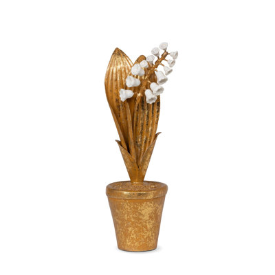 Park Hill Collection Hand Embossed Potted Lily Of The Valley