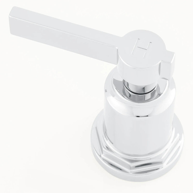 Robinet de baignoire romaine à fixation sur plateau à 2 poignées Signature Hardware Greyfield, Chrome