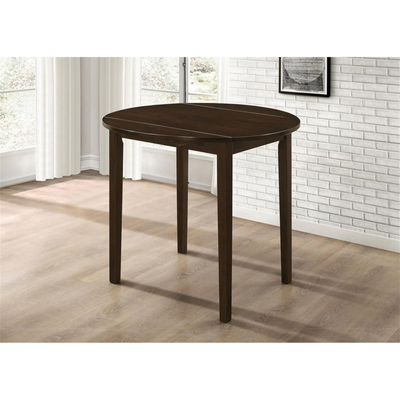 3-Piece Dining Set With Drop Leaf, Cappuccino