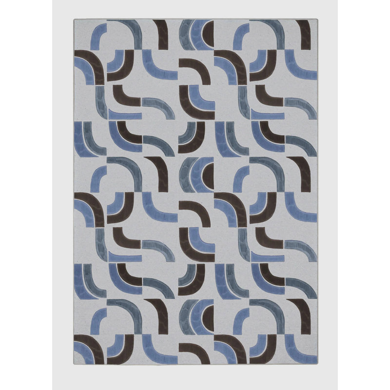 Esteve Washable Abstract Indoor Rug, Rectangle 7' x 9'