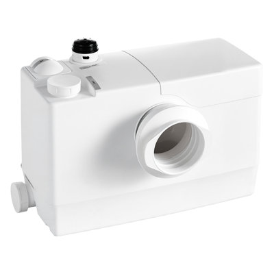Pompe intelligente Macerator 800W 12000L / h Débit 32,8 pieds / 10 m Tête intelligente, pompe à eau usée, machine d'évacuation des eaux usées avec 4 entrées, pour sous-sol, toilette, évier, buanderie, cuisine