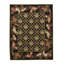 Hand-Knotted High-Quality Green/Black/Red Area Rug