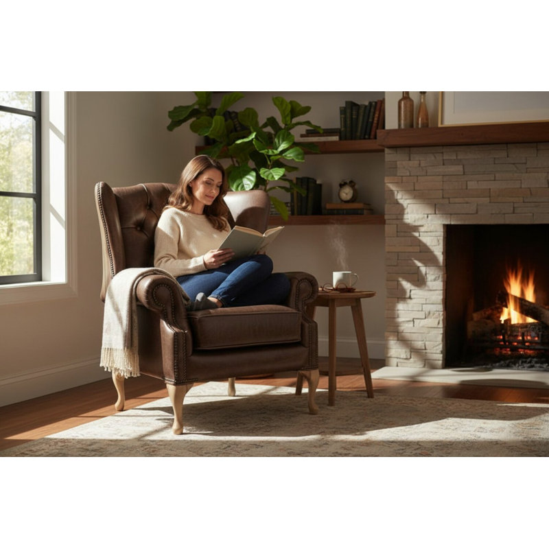 Upholstered Wingback Chair