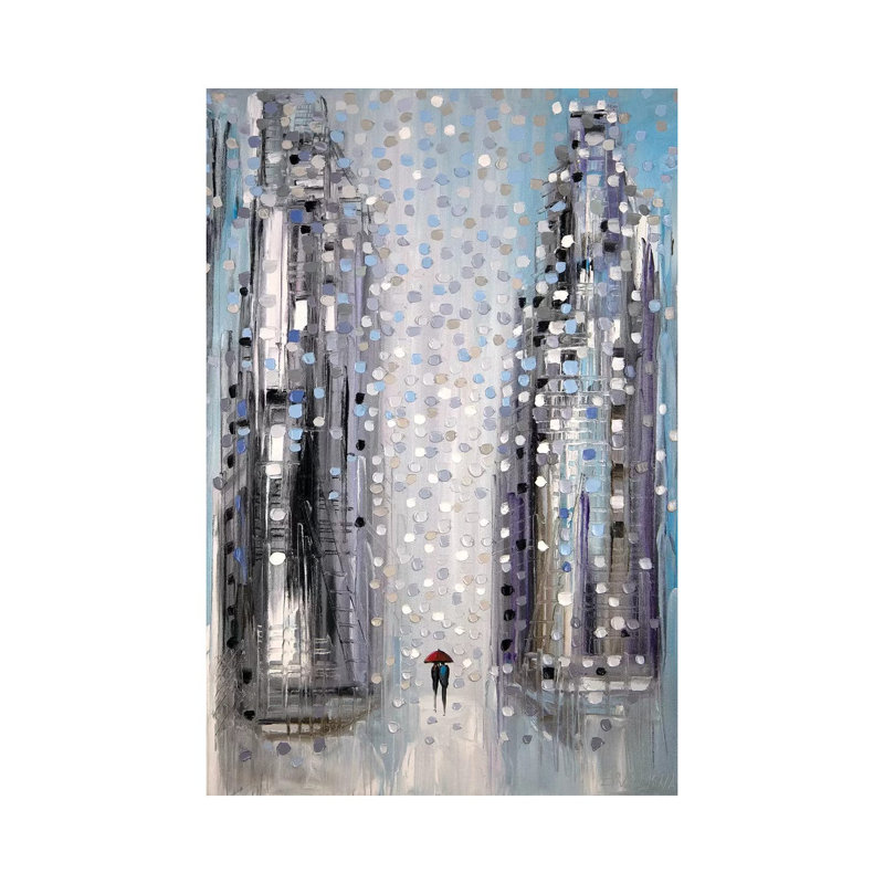 Under The Red Umbrella by Ekaterina Ermilkina - Wrapped Canvas Print, 66.04 cm H x 45.72 cm W x 1.91 cm D