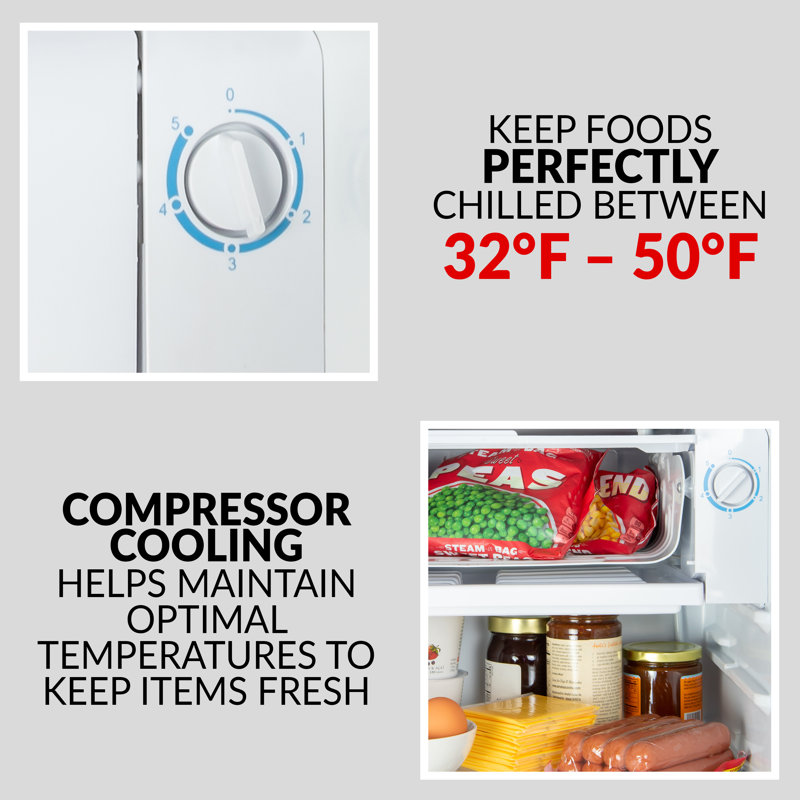 Compact Red Coca-Cola Refrigerator with Freezer