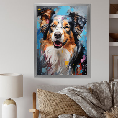 " Playful Collie Portrait I "
