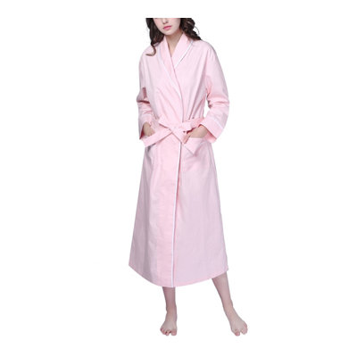 Stengel Cotton Girl / Woman+ Mid-Calf Bathrobe with Pockets