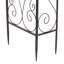 120cm W x 30cm D Metal Arbour in Black