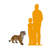 Standing Lion Cub Life Size Statue
