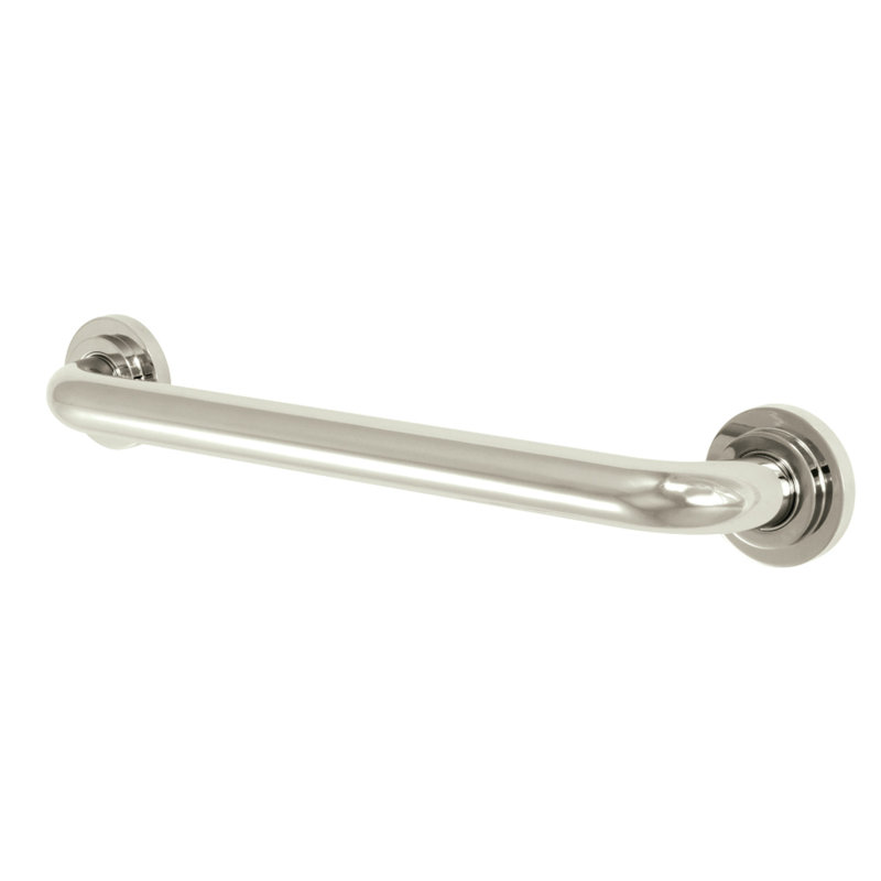 Kingston Brass Restoration 1-1/4 Inch O.D Grab Bar, Polished Nickel, 3.06" H x 35.06" W x 2.75" D