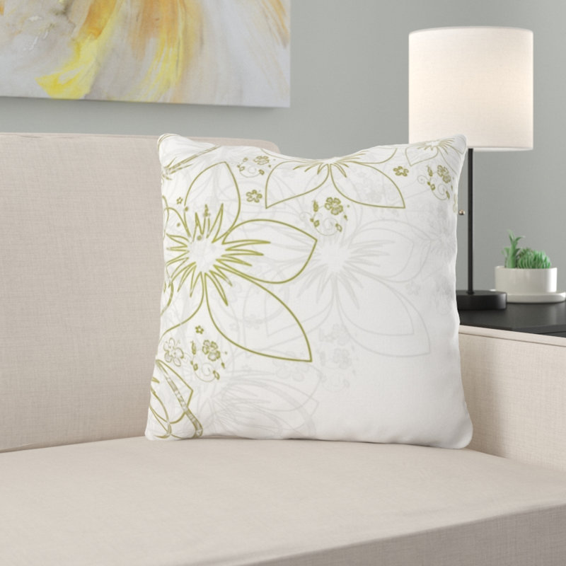 Coussin décoratif fleurs