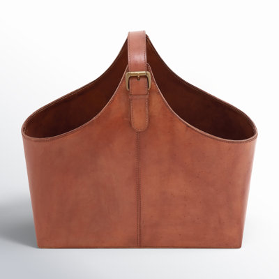 Alline Leather Magazine Rack