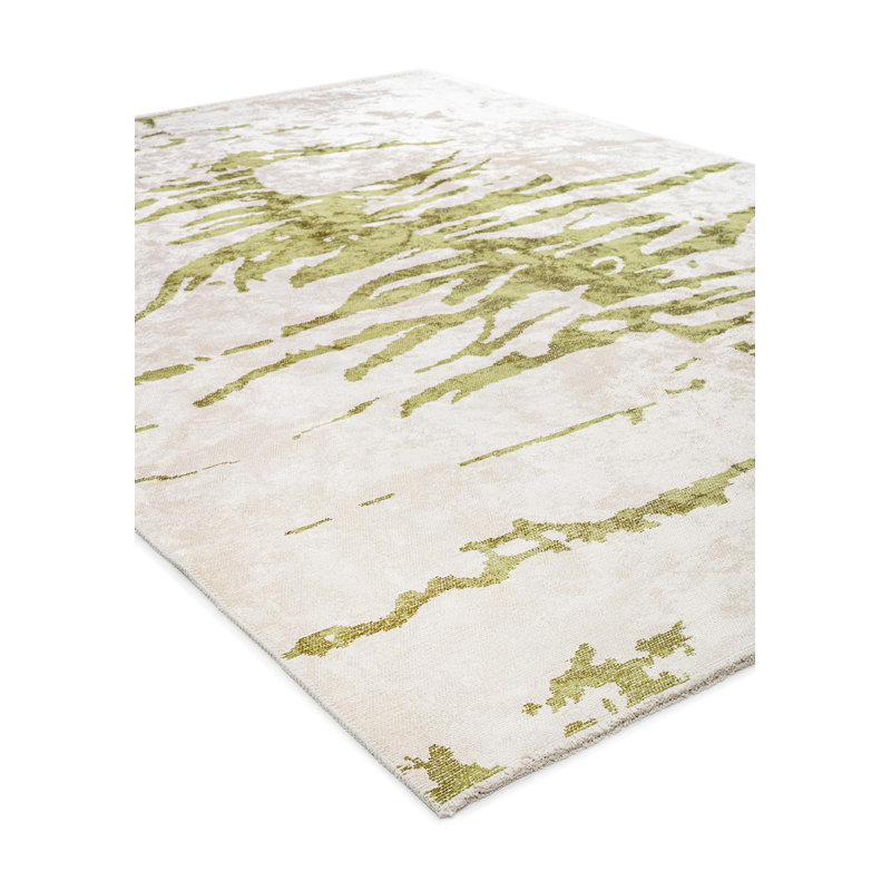 Darthea Abstract Hand Loom Indoor / Outdoor Area Rug, Rectangle 6'7" x 9'10"