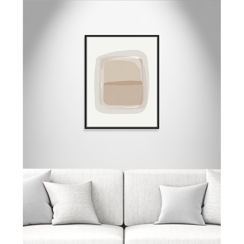 Tina - Cadre flottant, impression sur toile, H 29,5 po x l 23,5 po x P 2 po, Noir