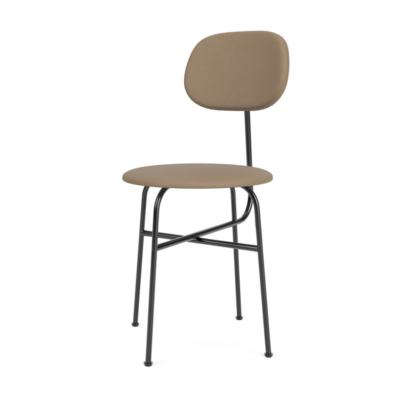Afteroom Upholstered Dining Chair, Brown Leather