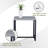 Square Metal Outdoor Side Table , 21.6'' in. W 21.6'' in. D