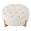 Table basse ronde avec repose-pieds capitonné-61058246