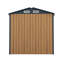 Remise de rangement extérieure avec fenêtre transparente et portes verrouillables-125847285