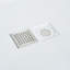 Base de douche à seuil simple 60 po x 32 po SMC, antidérapante, drain central
