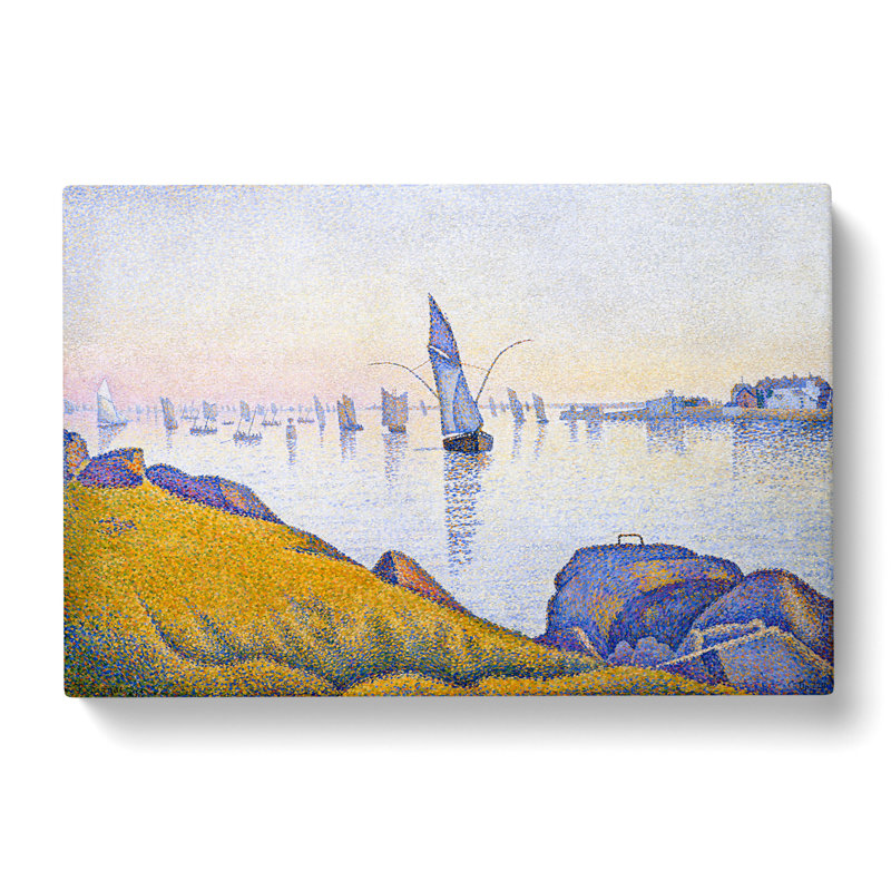 Evening Calm by Paul Signac - Wrapped Canvas, 50cm H x 76cm W x 3cm D