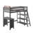 Forbes Twin-Sized Loft Bed with Desk and Shelves-1968192720