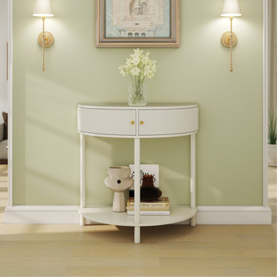 Table de bout demi-lune Artisan-Wave