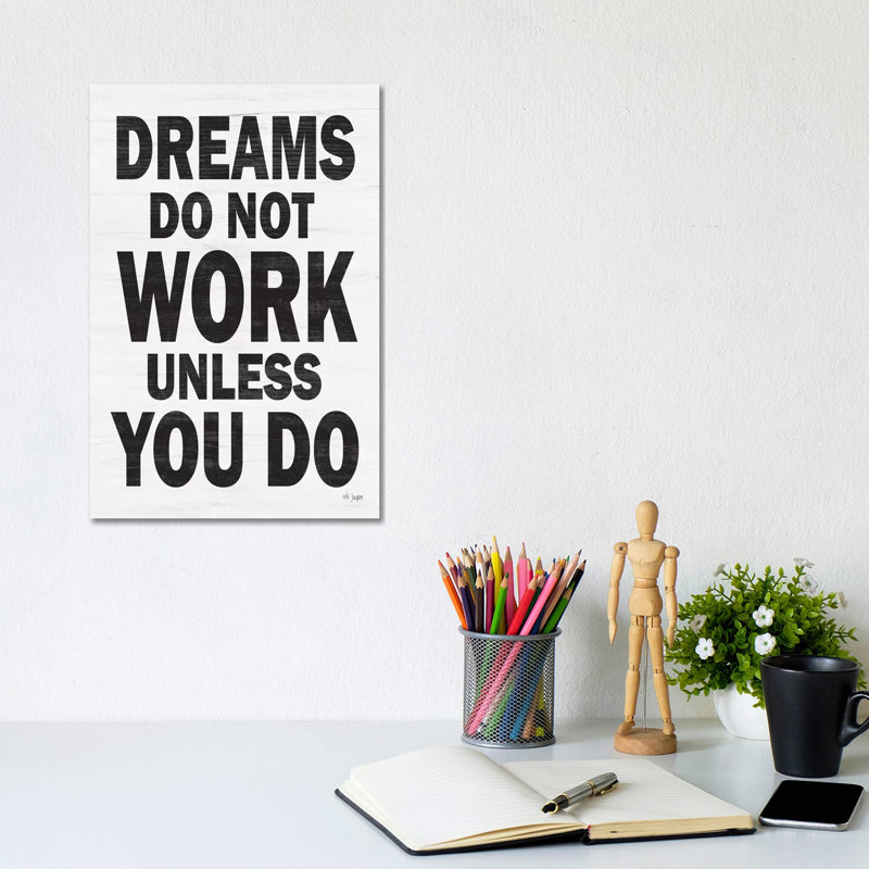Dreams 1 Piece Wrapped Canvas Wall Art, 30.48 cm H x 20.32cm W