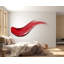 Adhésif mural rouge à lèvres rouge, autocollant mural coup de peinture audacieux, décoration de salon de maquillage, art mural de salon de beauté, murale de chambre à coucher moderne 574MV-672370798