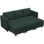 7-piece 83.4” wide modular corduroy sofa bed for apartment living room bedroom-464118699