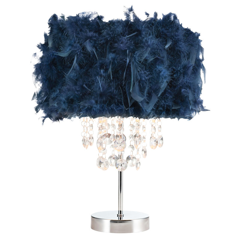 Metal Table Lamp, Navy