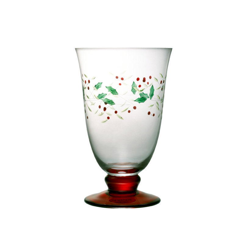 À pied en verre 14 oz Winterberry