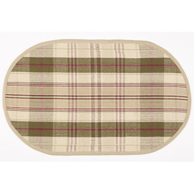 Ladaveon Cotton Checkered Indoor Rug