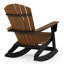Chaise berçante Benno Adirondack, noire-130678439