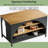 Farmhouse Kitchen Island: Storage Shelf & Bistro Bar Unit
