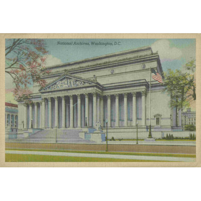 " National Archives Washington D.C. " Painting Print