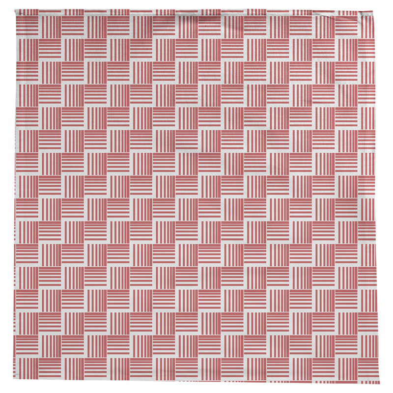 Rayures nattes classiques Nappe, Rouge/blanc