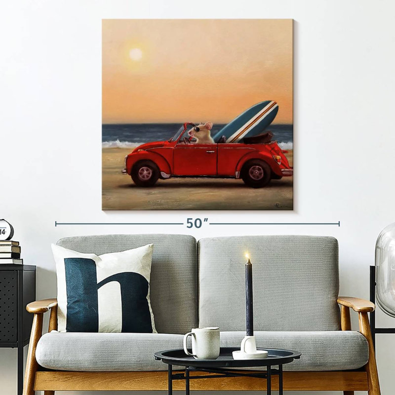 Ketti Beach Bound, 33" H x 33" W
