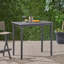Table de bar d'extérieur minimaliste en bois d'acacia