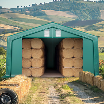 Heavy Duty Waterproof Carport Canopy, Portable Agricultural Vehicle Shelter with Roll-Up Doors & Ventilation – Storage Tent for Trucks, SUV, Boats, RV, Outdoor Equipment Protection