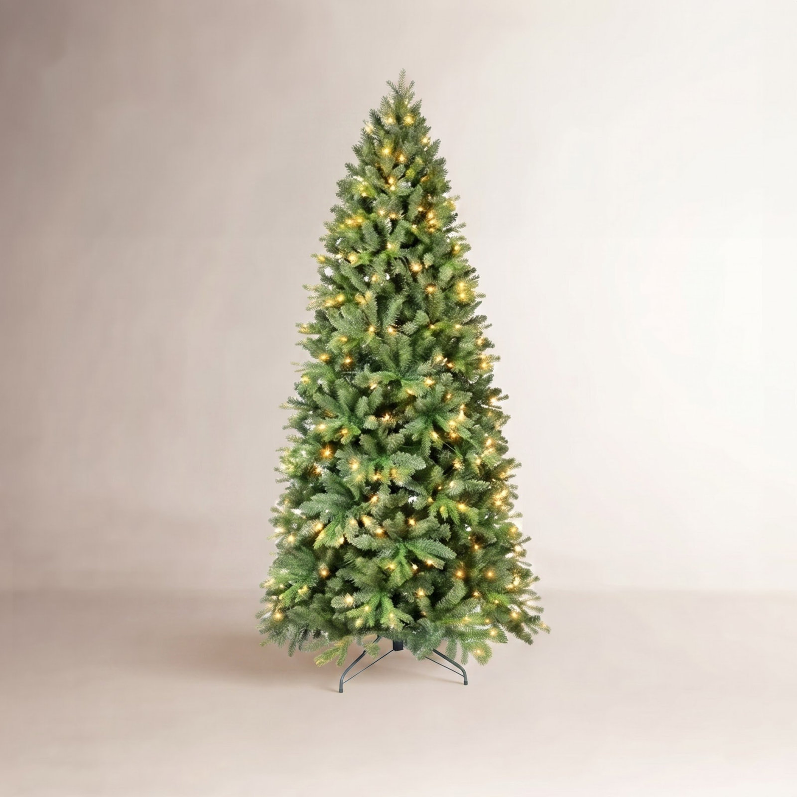 Pencil 9' Pre-Lit Spruce Christmas Tree, 7.5'