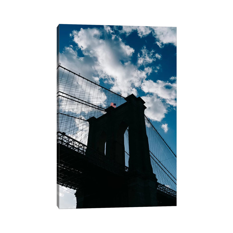 Brooklyn Blue Sky II by Bethany Young - Print on Canvas, Wrapped Canvas, 30.48cm H x 20.32cm W x 1.91cm D