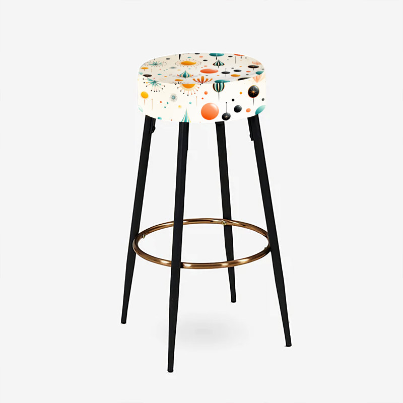 Ensemble de 2 tabourets de bar Mid-Century Atomic Retro Revival