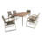 Scates 6 - Person Wicker Patio Dining Set with Rectangular Table
